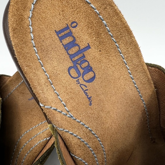 Indigo by Clark’s Women’s Suede Leather Boho Style Clogs Style & Confort Size 6M - Picture 3 of 11